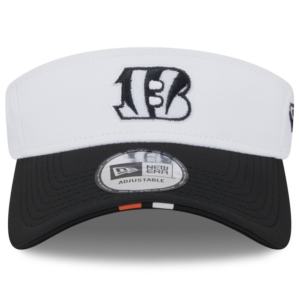 Cincinnati Bengals New Era 2025 NFL Training Camp Adjustable Visor - White/Black - NFL