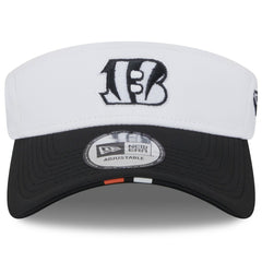 Cincinnati Bengals New Era 2025 NFL Training Camp Adjustable Visor - White/Black - NFL