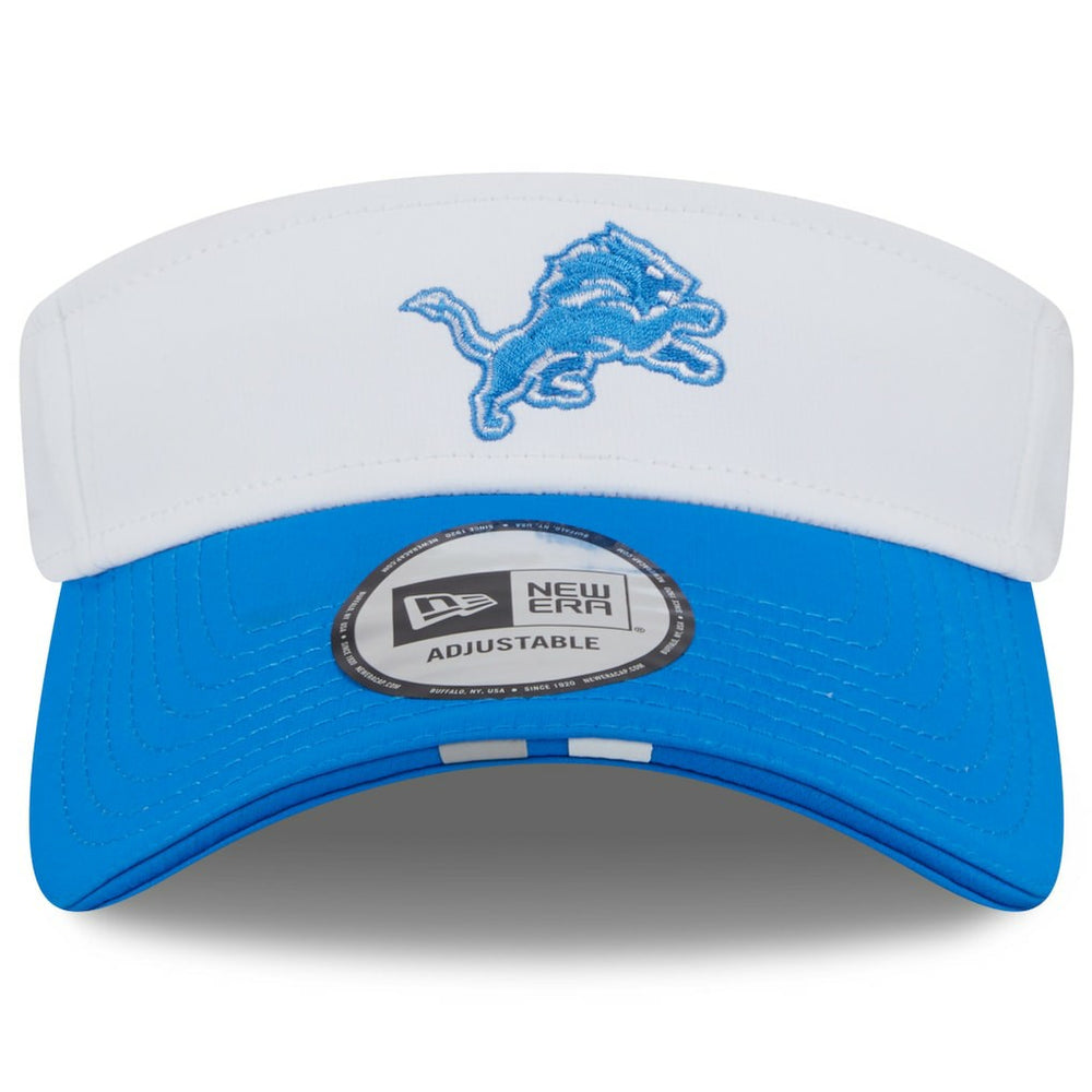 Detroit Lions New Era 2025 NFL Training Camp Adjustable Visor - White/Blue - NFL