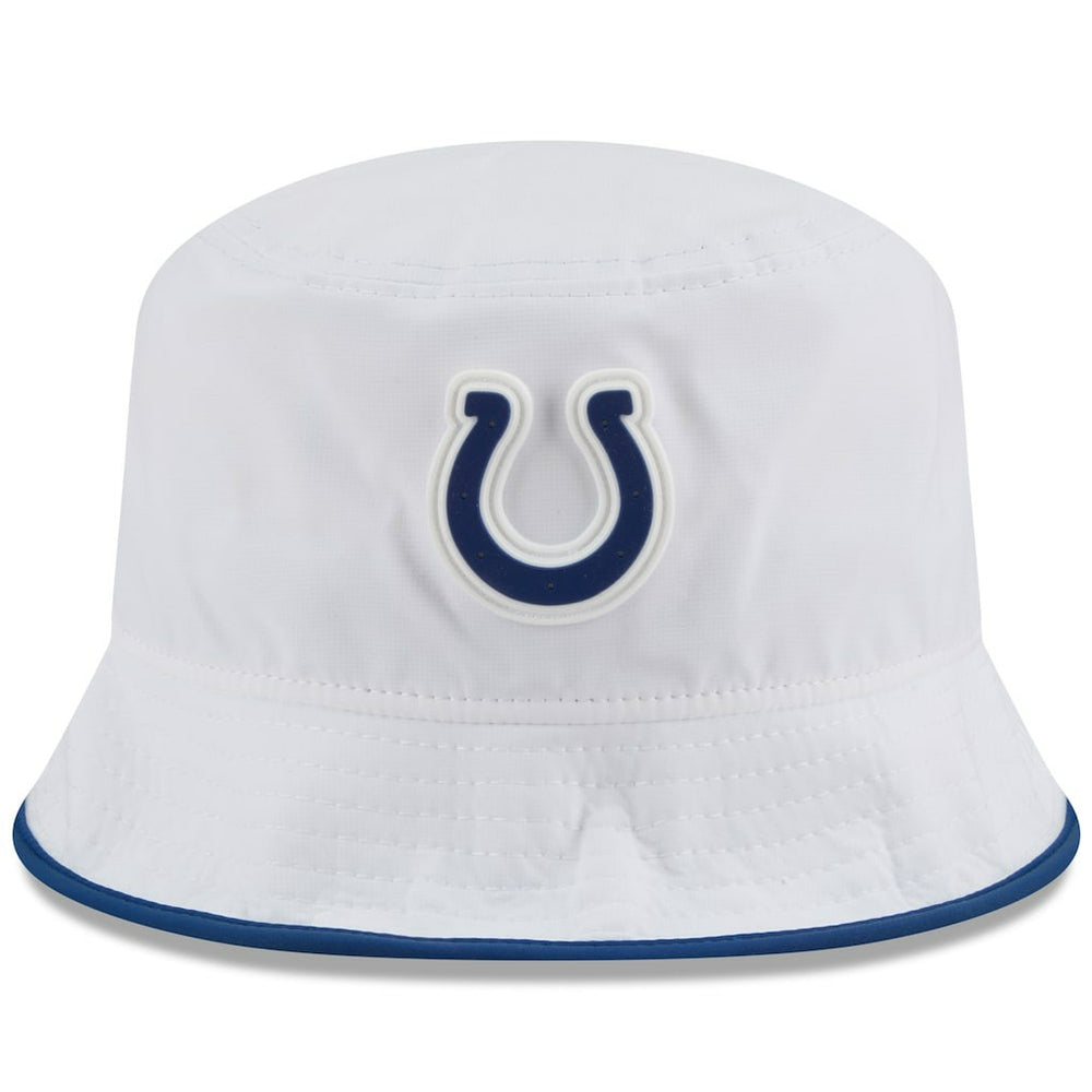 Indianapolis Colts New Era 2025 NFL Training Camp Stretch Bucket Hat - White - NFL