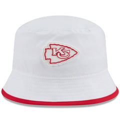 Kansas City Chiefs New Era 2025 NFL Training Camp Stretch Bucket Hat - White - NFL