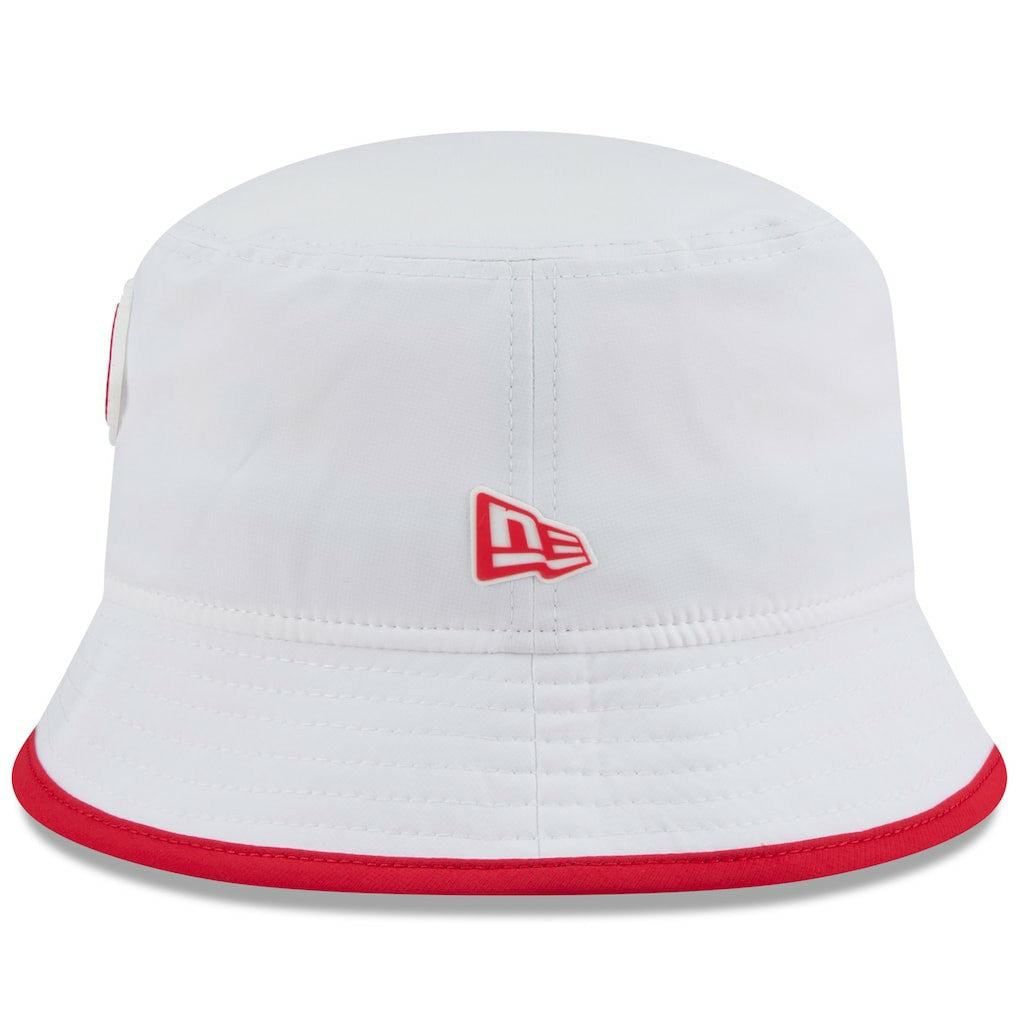 Kansas City Chiefs New Era 2025 NFL Training Camp Stretch Bucket Hat - White - NFL