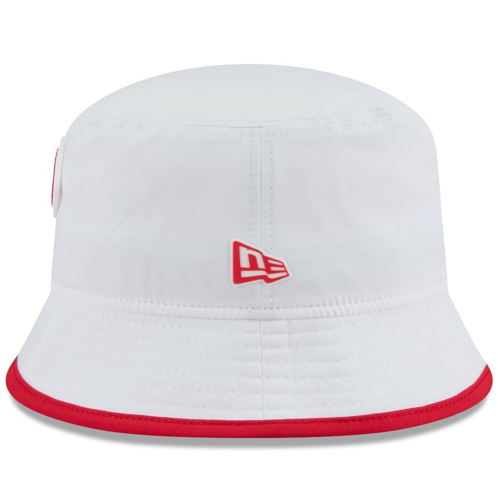 Kansas City Chiefs New Era 2025 NFL Training Camp Stretch Bucket Hat - White - NFL