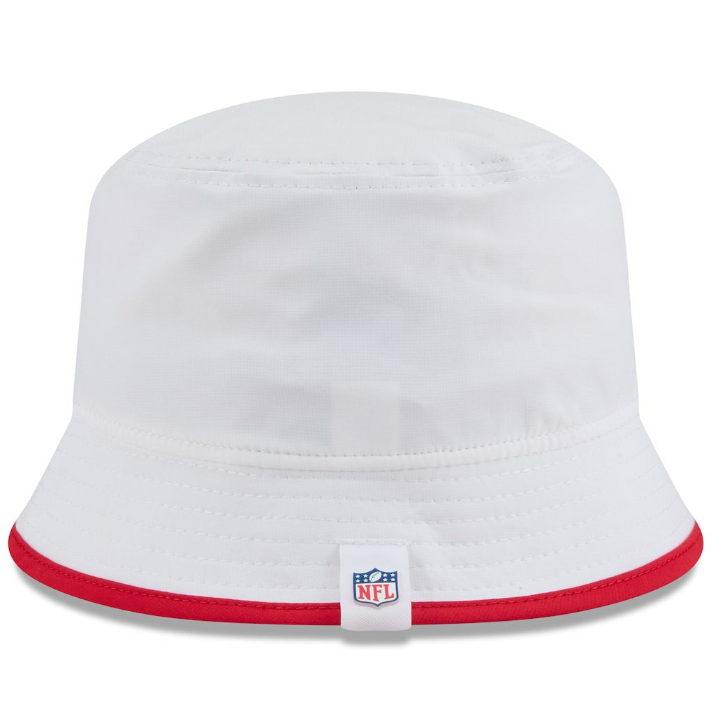 Kansas City Chiefs New Era 2025 NFL Training Camp Stretch Bucket Hat - White - NFL