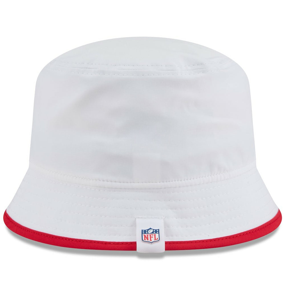 Kansas City Chiefs New Era 2025 NFL Training Camp Stretch Bucket Hat - White - NFL