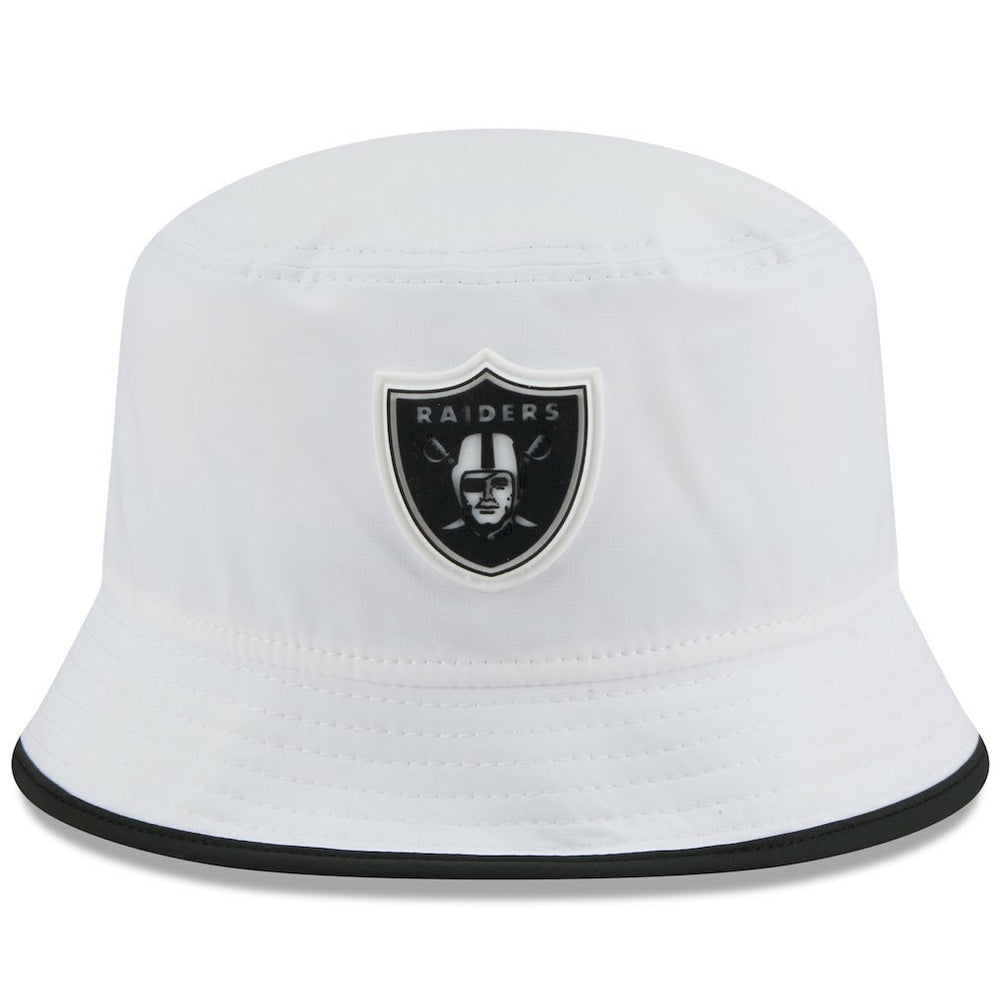 Las Vegas Raiders New Era 2025 NFL Training Camp Stretch Bucket Hat - White - NFL