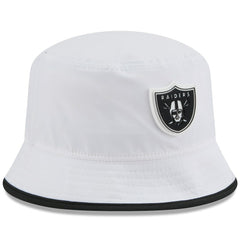 Las Vegas Raiders New Era 2025 NFL Training Camp Stretch Bucket Hat - White - NFL