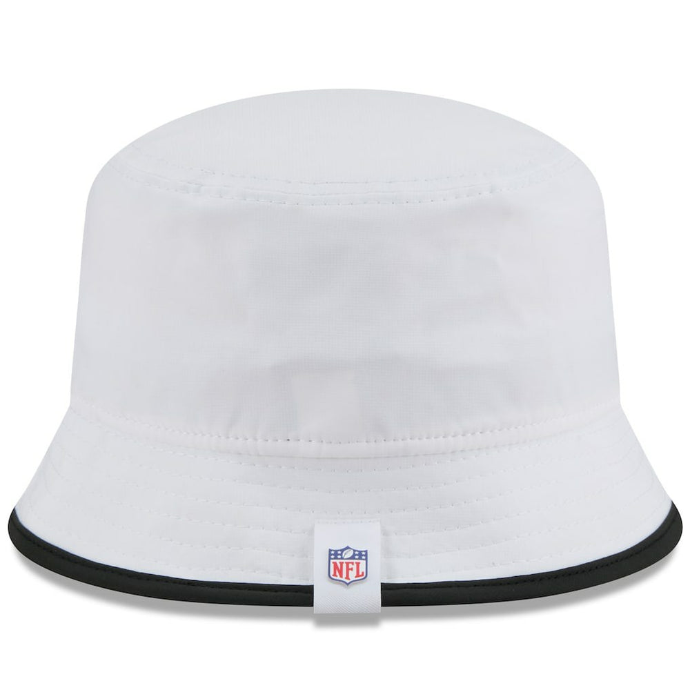 Las Vegas Raiders New Era 2025 NFL Training Camp Stretch Bucket Hat - White - NFL