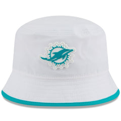 Miami Dolphins New Era 2025 NFL Training Camp Stretch Bucket Hat - White - NFL