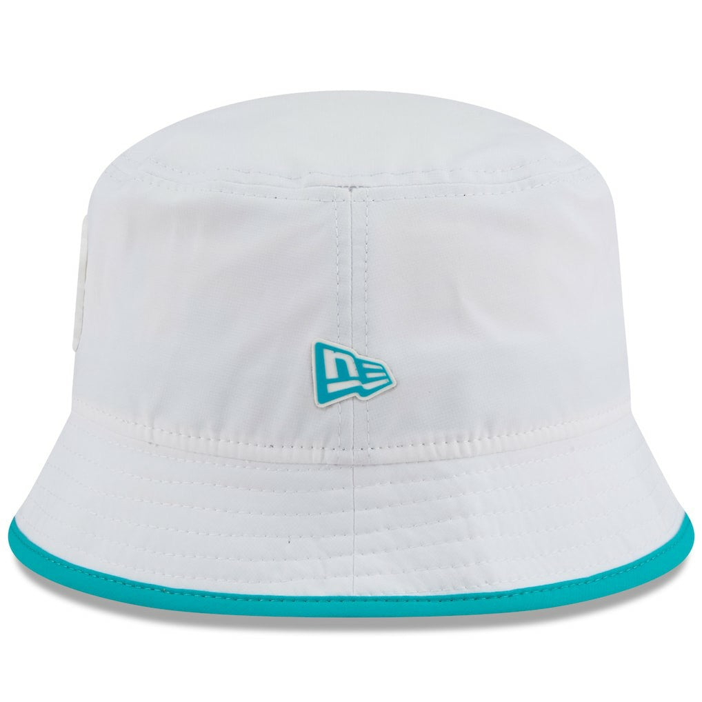 Miami Dolphins New Era 2025 NFL Training Camp Stretch Bucket Hat - White - NFL