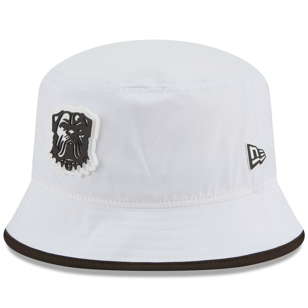 Cleveland Browns New Era 2025 NFL Training Camp Stretch Bucket Hat - White - NFL