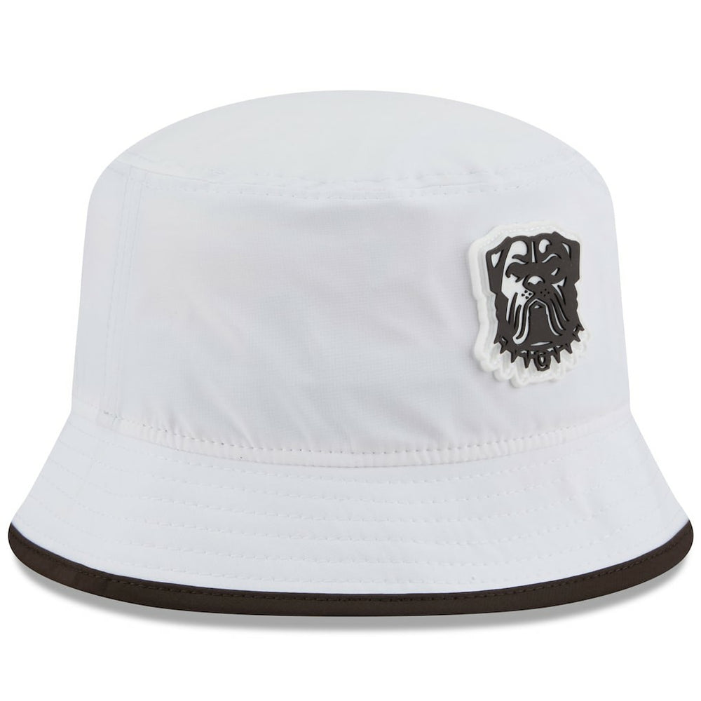 Cleveland Browns New Era 2025 NFL Training Camp Stretch Bucket Hat - White - NFL