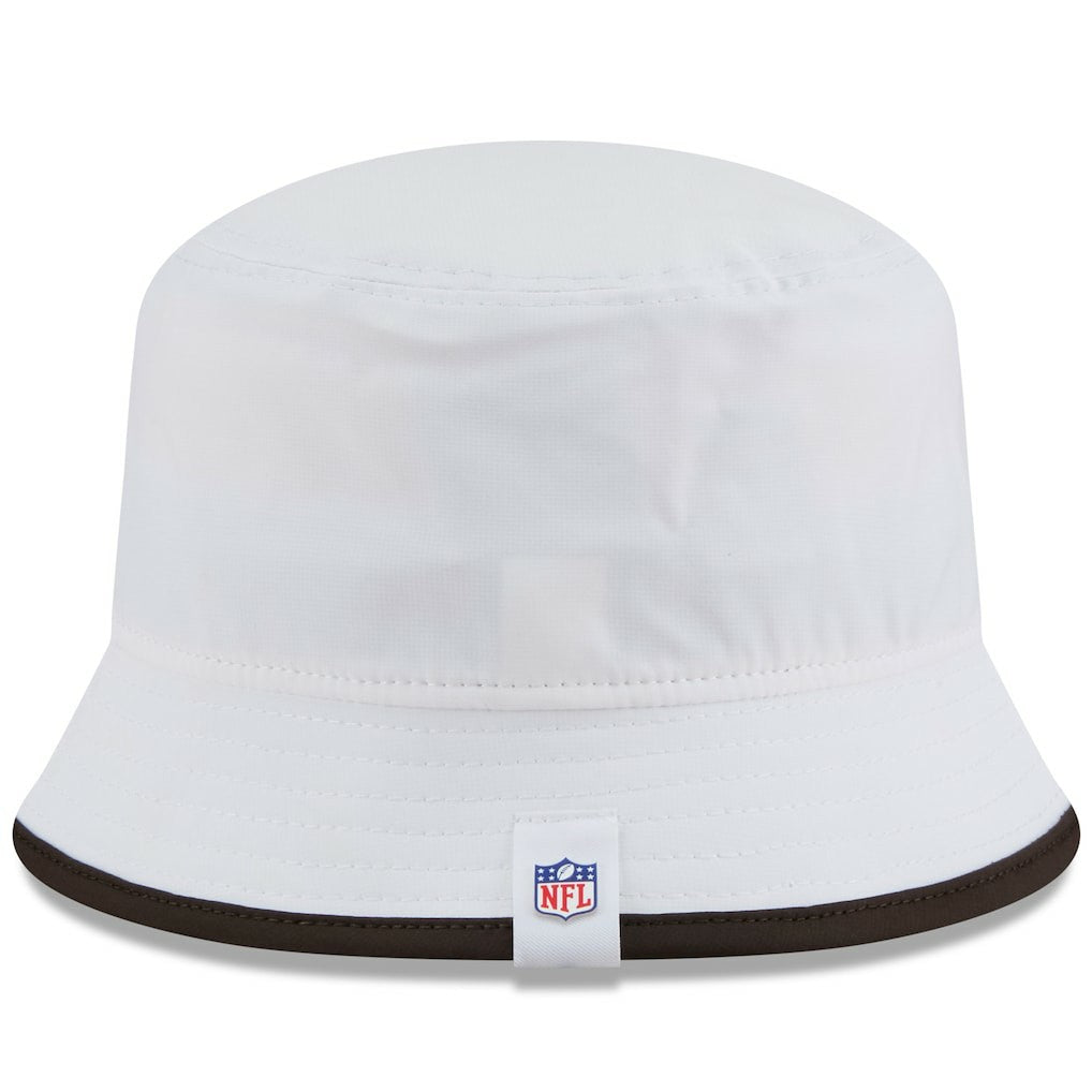Cleveland Browns New Era 2025 NFL Training Camp Stretch Bucket Hat - White - NFL