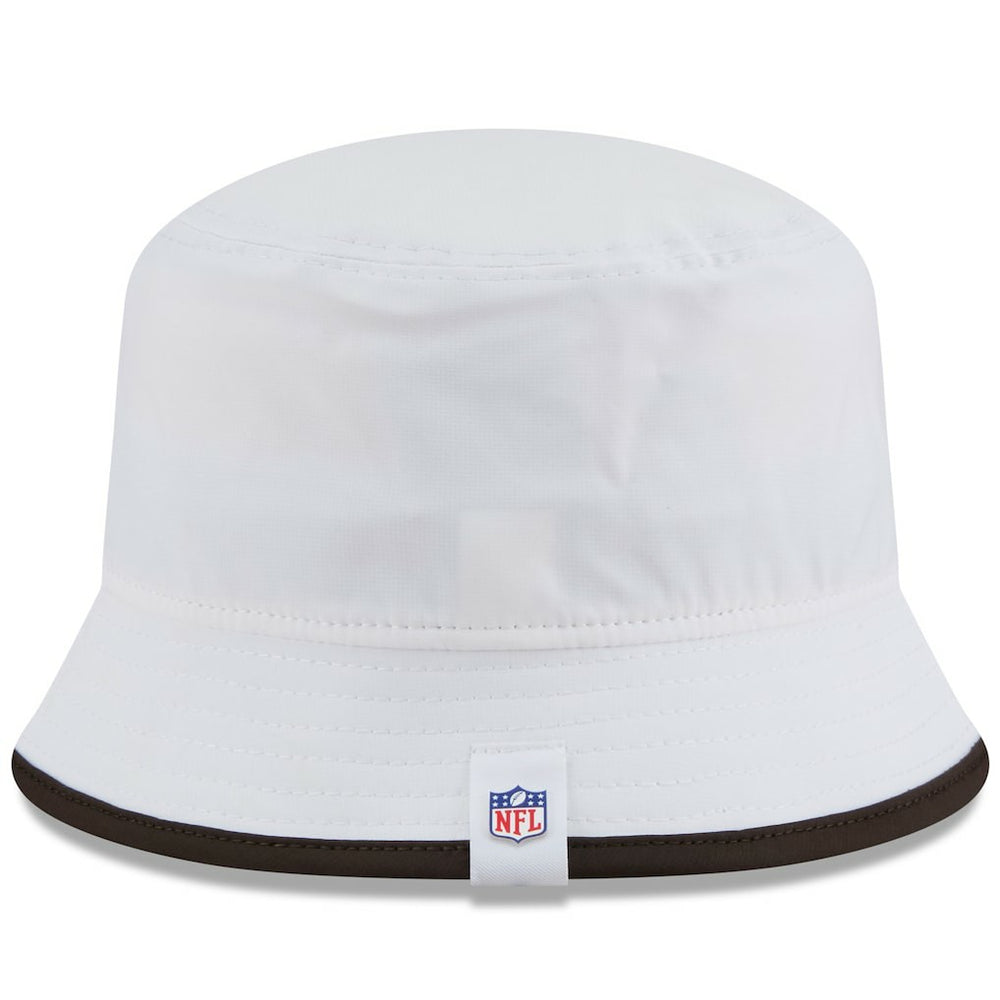 Cleveland Browns New Era 2025 NFL Training Camp Stretch Bucket Hat - White - NFL