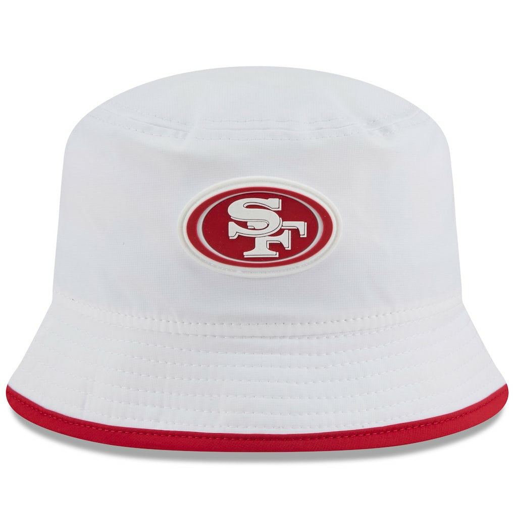 San Francisco 49ers New Era 2025 NFL Training Camp Stretch Bucket Hat - White - NFL