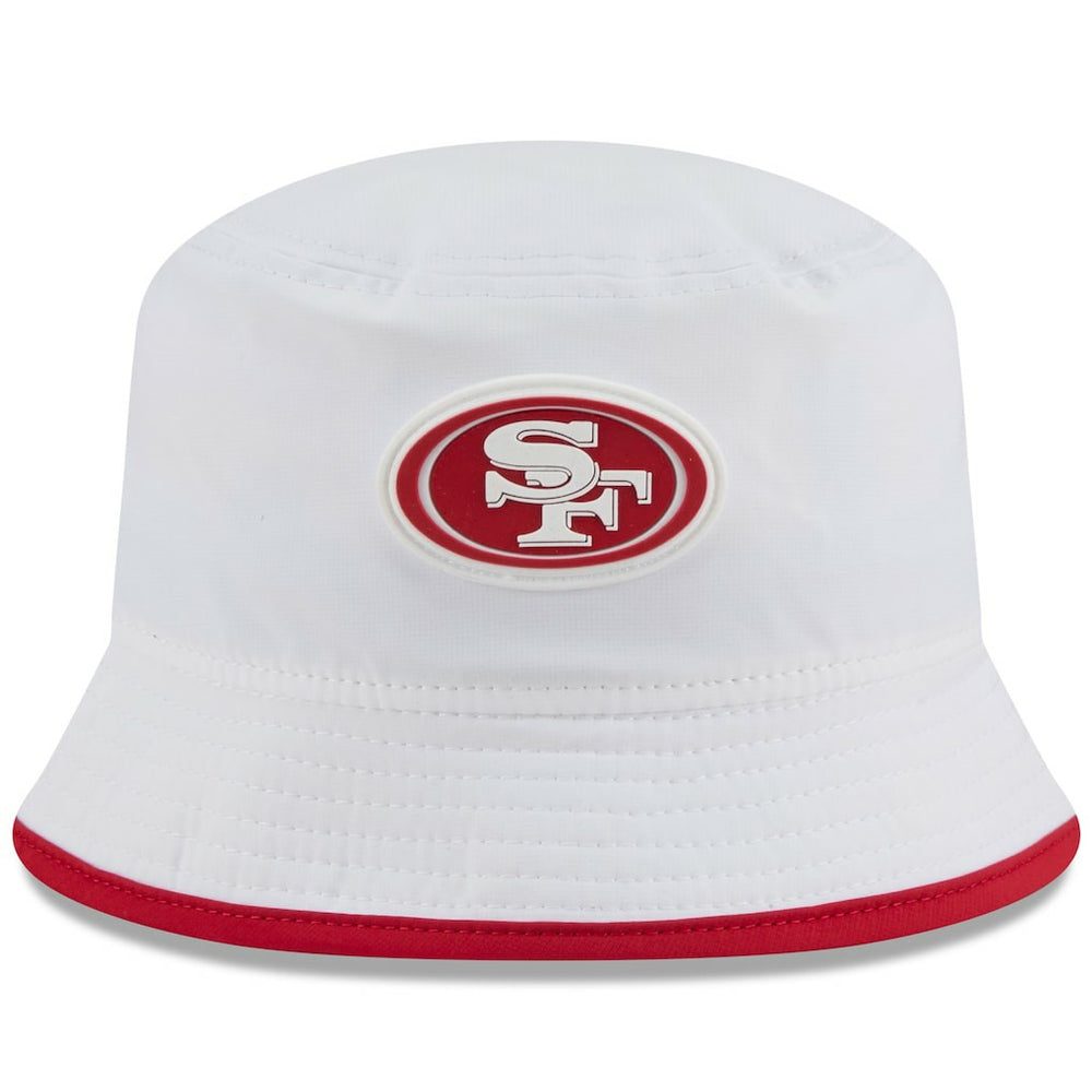 San Francisco 49ers New Era 2025 NFL Training Camp Stretch Bucket Hat - White - NFL