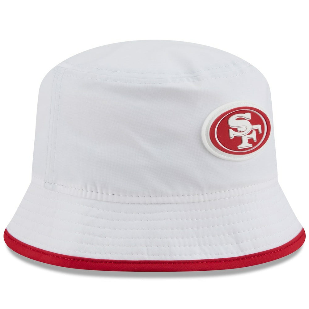 San Francisco 49ers New Era 2025 NFL Training Camp Stretch Bucket Hat - White - NFL