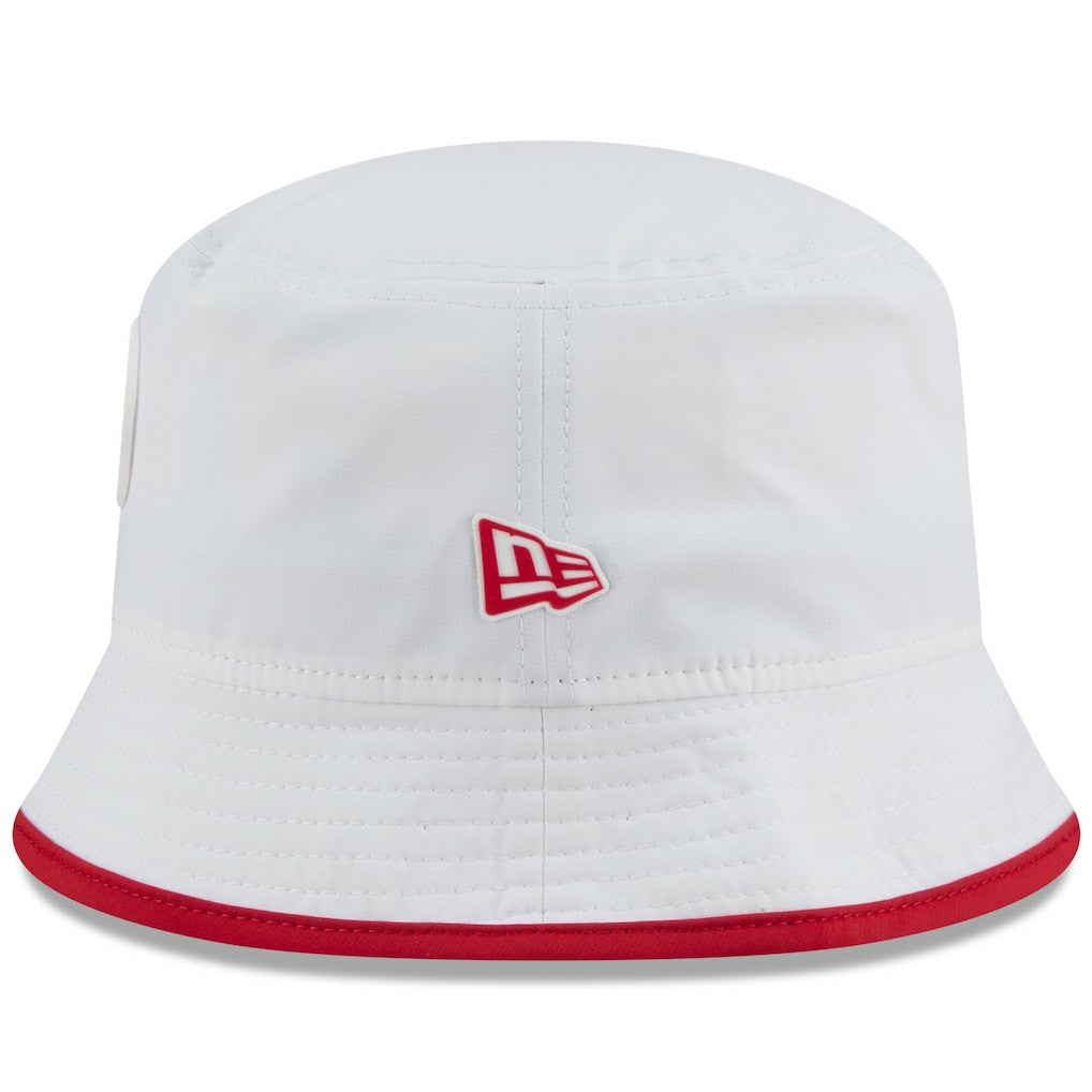 San Francisco 49ers New Era 2025 NFL Training Camp Stretch Bucket Hat - White - NFL