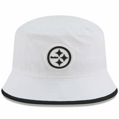 Pittsburgh Steelers New Era 2025 NFL Training Camp Stretch Bucket Hat - White - NFL