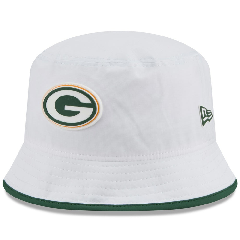 Green Bay Packers New Era 2025 NFL Training Camp Stretch Bucket Hat - White - NFL