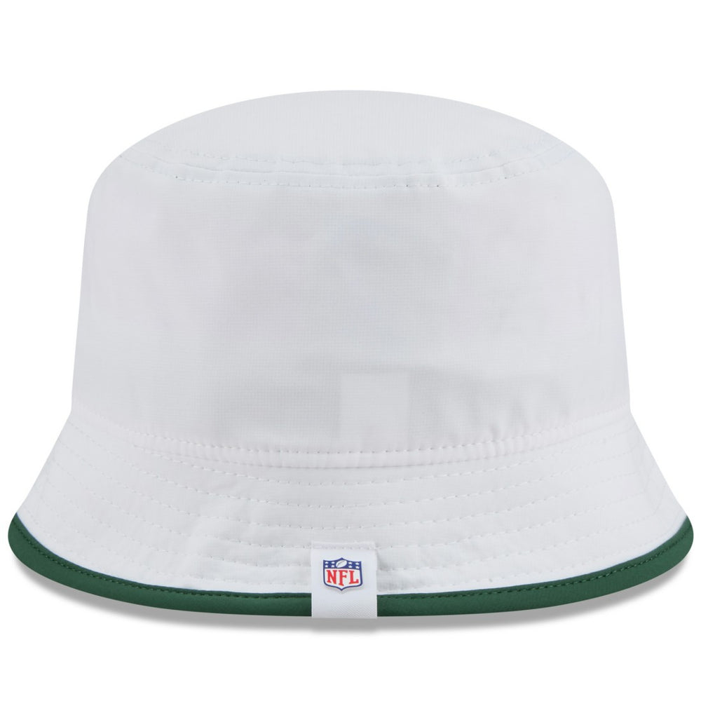 Green Bay Packers New Era 2025 NFL Training Camp Stretch Bucket Hat - White - NFL