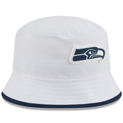 Seattle Seahawks New Era 2025 NFL Training Camp Stretch Bucket Hat - White - NFL