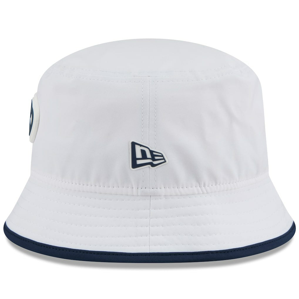 Seattle Seahawks New Era 2025 NFL Training Camp Stretch Bucket Hat - White - NFL