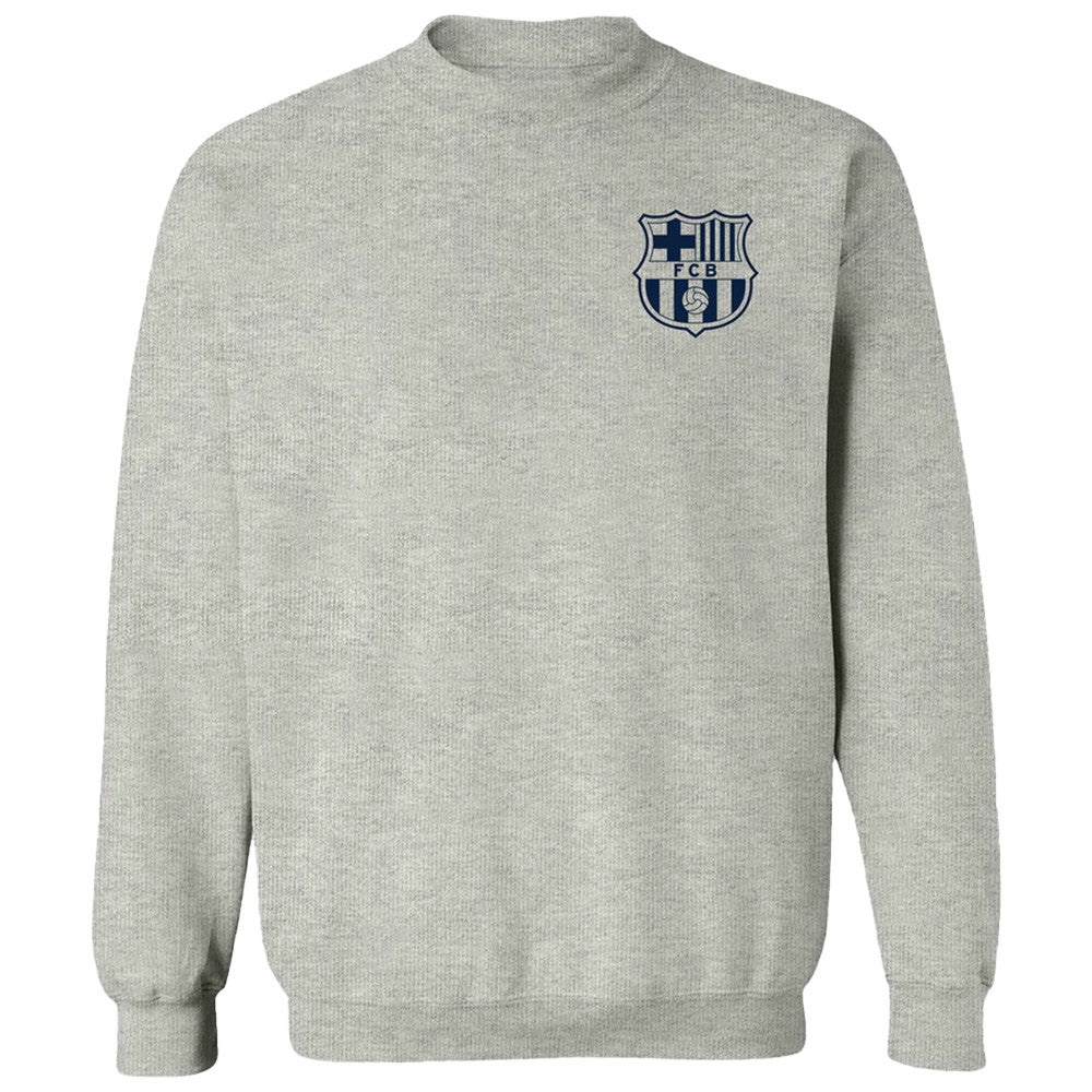 Barcelona Vive La Fete Women's Impressions Artwork Pullover Sweatshirt Gray
