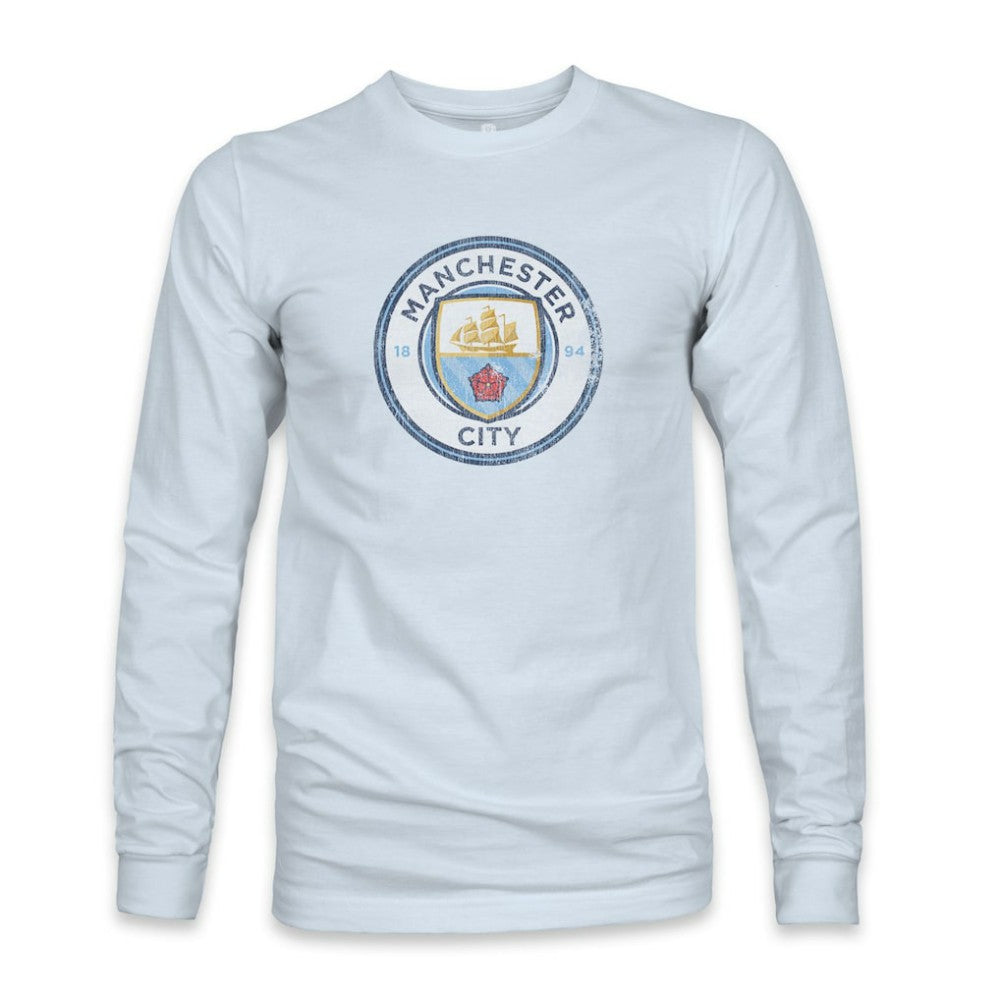 Manchester City 1863FC Color Badge Long Sleeve T-Shirt Light Blue