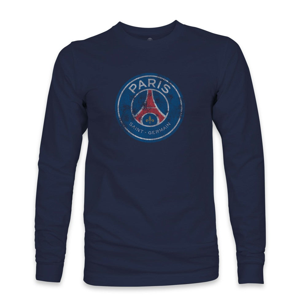 Paris Saint-Germain 1863FC Color Badge Long Sleeve T-Shirt Navy