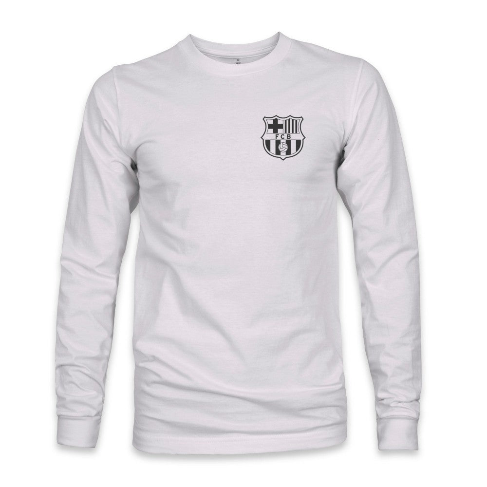 Barcelona 1863FC Back Team Arch Long Sleeve T-Shirt Gray