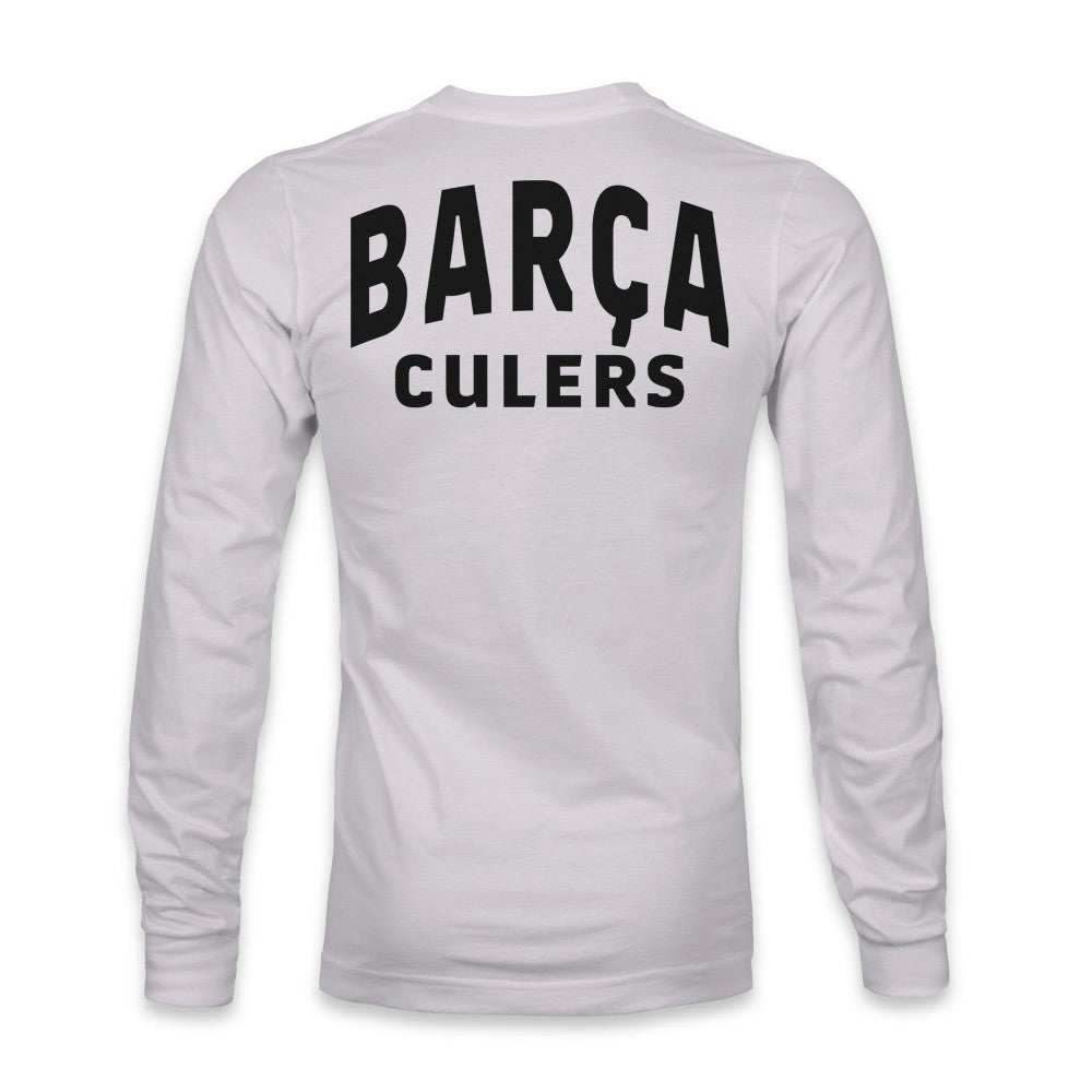 Barcelona 1863FC Back Team Arch Long Sleeve T-Shirt Gray