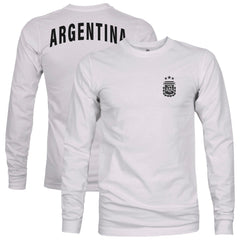Argentina National Team 1863FC Back Team Arch Long Sleeve T-Shirt Gray