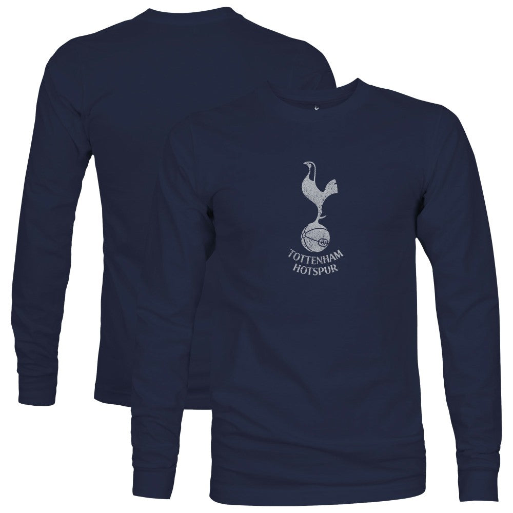Tottenham Hotspur 1863FC Mono Badge Long Sleeve T-Shirt Navy