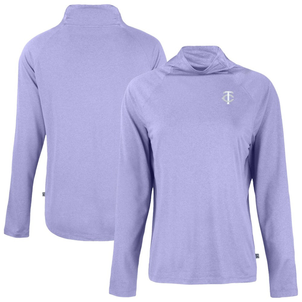 Minnesota Twins Cutter & Buck Women's Coastline Epic Comfort Eco Recycled Funnel Neck Pullover Top for sale