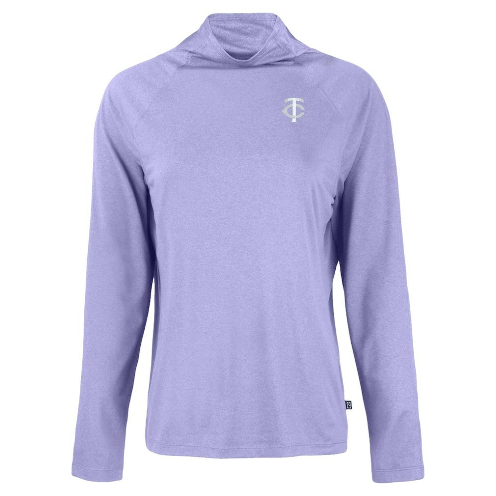 Minnesota Twins Cutter & Buck Women's Coastline Epic Comfort Eco Recycled Funnel Neck Pullover Top for sale