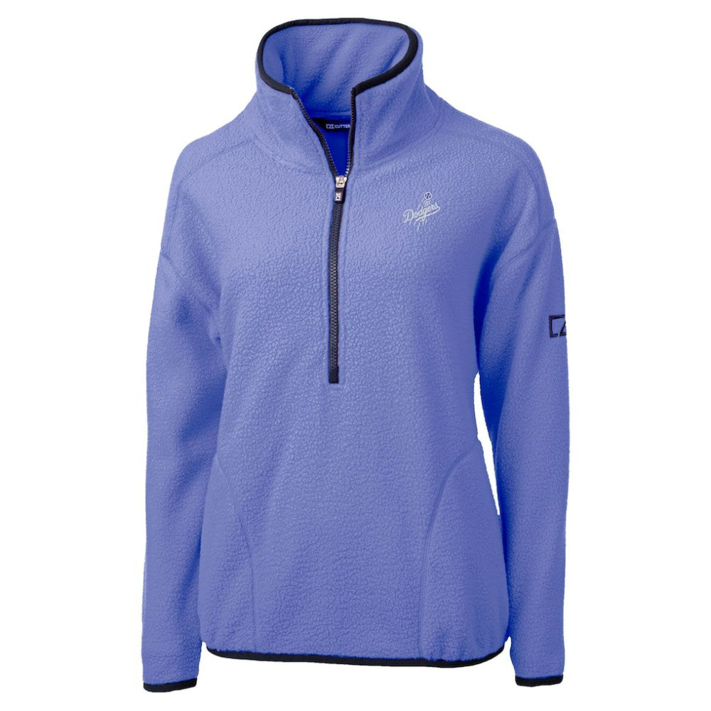 Los Angeles Dodgers Cutter & Buck Women's Cascade Eco Fleece Half-Zip Jacket Online