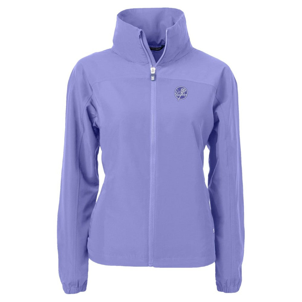 New York Yankees Cutter & Buck Women's Charter Eco Recycled Full-Zip Jacket for sale