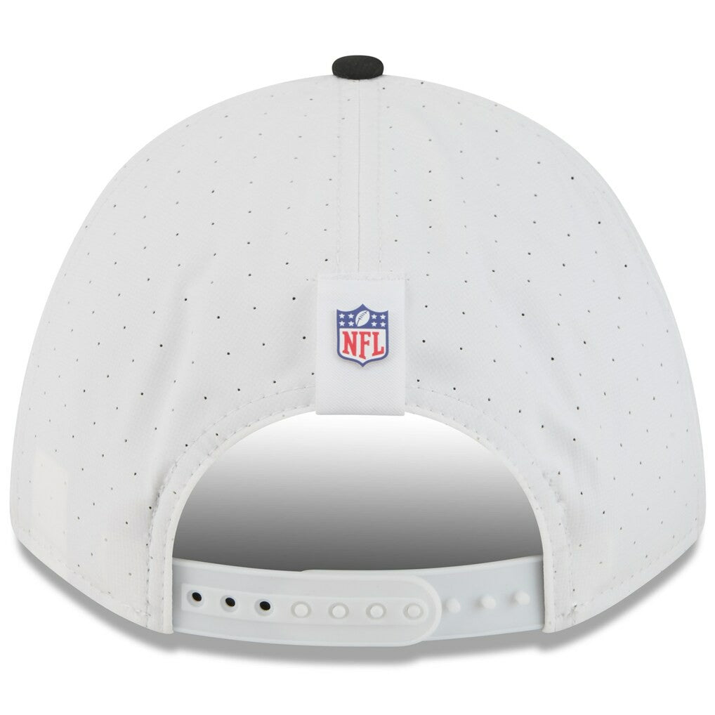 Las Vegas Raiders New Era Youth 2025 NFL Training Camp A-Frame 9FORTY Adjustable Hat - White/Black - NFL