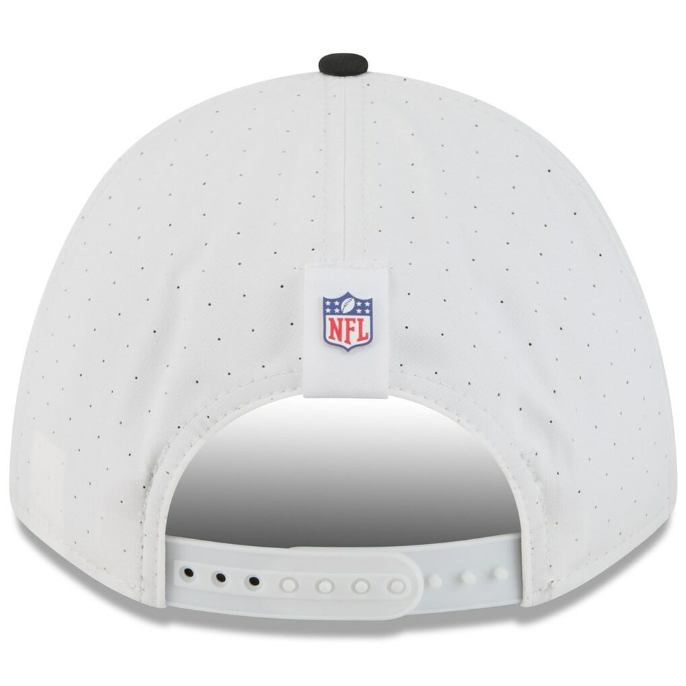 Las Vegas Raiders New Era Youth 2025 NFL Training Camp A-Frame 9FORTY Adjustable Hat - White/Black - NFL