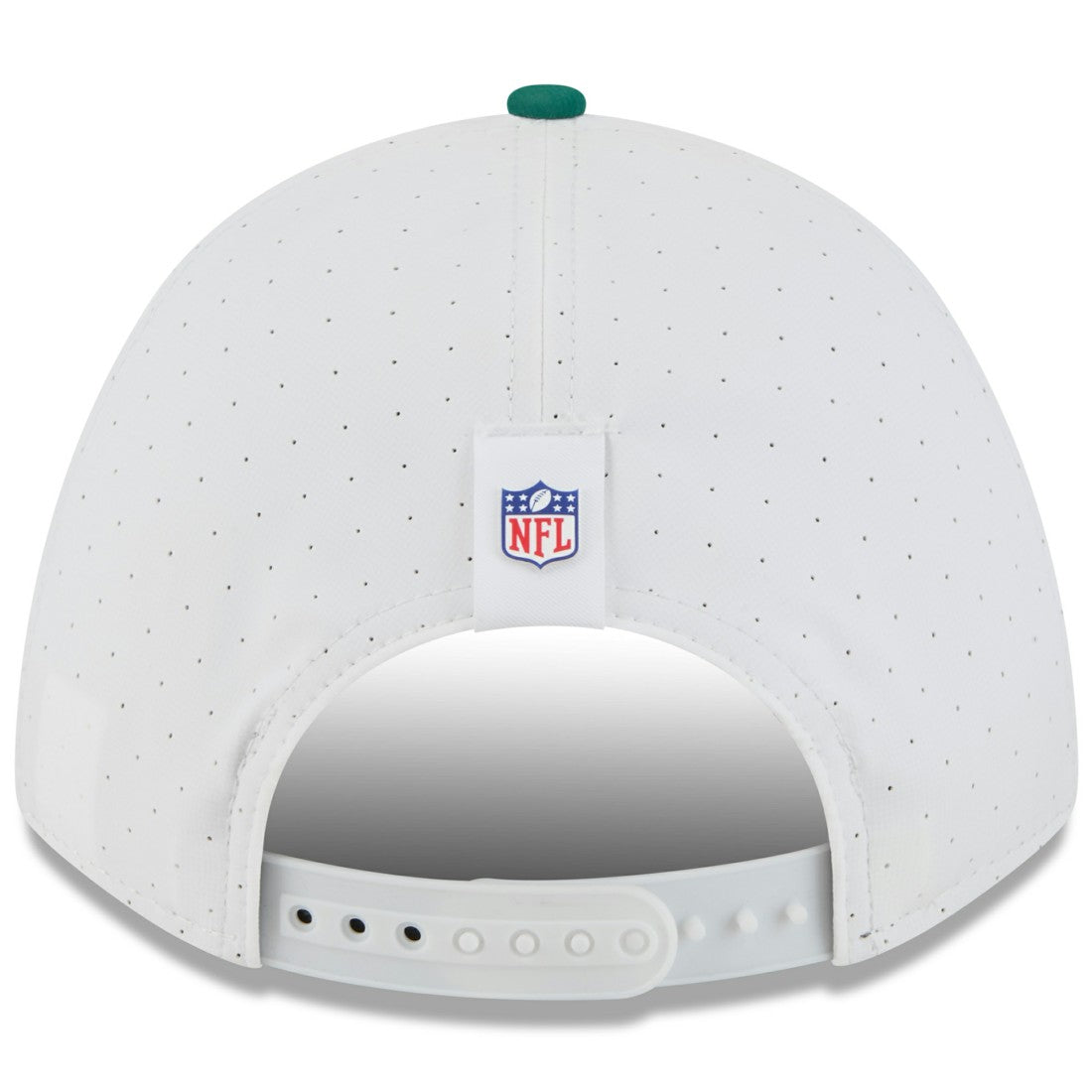 New York Jets New Era Youth 2025 NFL Training Camp A-Frame 9FORTY Adjustable Hat - White/Green - NFL