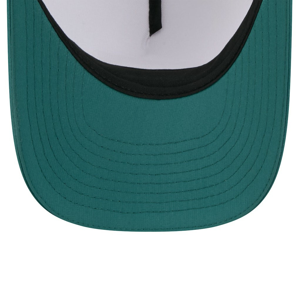 Philadelphia Eagles New Era Youth 2025 NFL Training Camp A-Frame 9FORTY Adjustable Hat - White/Midnight Green - NFL