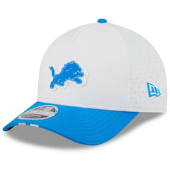 Detroit Lions New Era Youth 2025 NFL Training Camp A-Frame 9FORTY Adjustable Hat - White/Blue - NFL