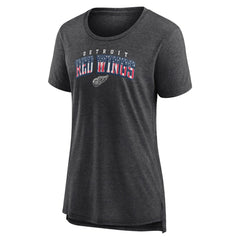 Detroit Red Wings Women's Proud Tri-Blend T-Shirt - Gray | NHL near me