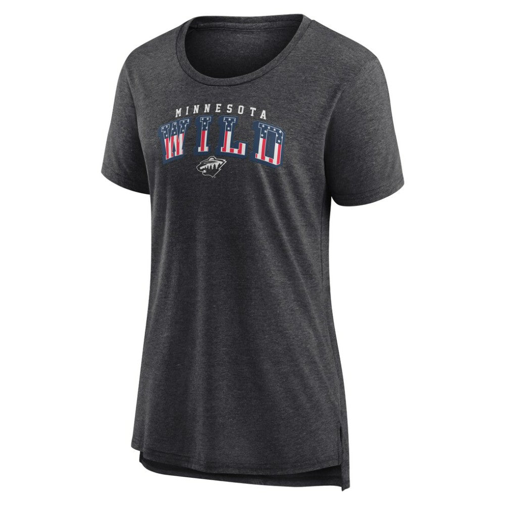 Minnesota Wild Women's Proud Tri-Blend T-Shirt - Gray | NHL discount