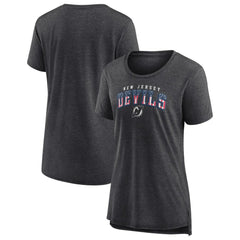 New Jersey Devils Women's Proud Tri-Blend T-Shirt - Gray | NHL discount