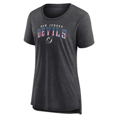 New Jersey Devils Women's Proud Tri-Blend T-Shirt - Gray | NHL discount