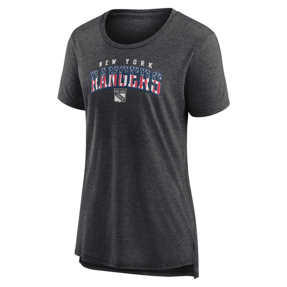 New York Rangers Women's Proud Tri-Blend T-Shirt - Gray | NHL near me