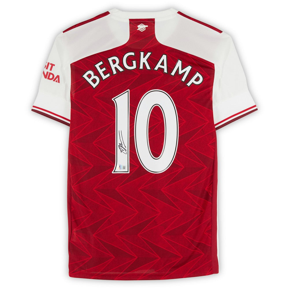 Fanatics - Dennis Bergkamp Arsenal Autographed 2020-21 Red Home Jersey - BAS