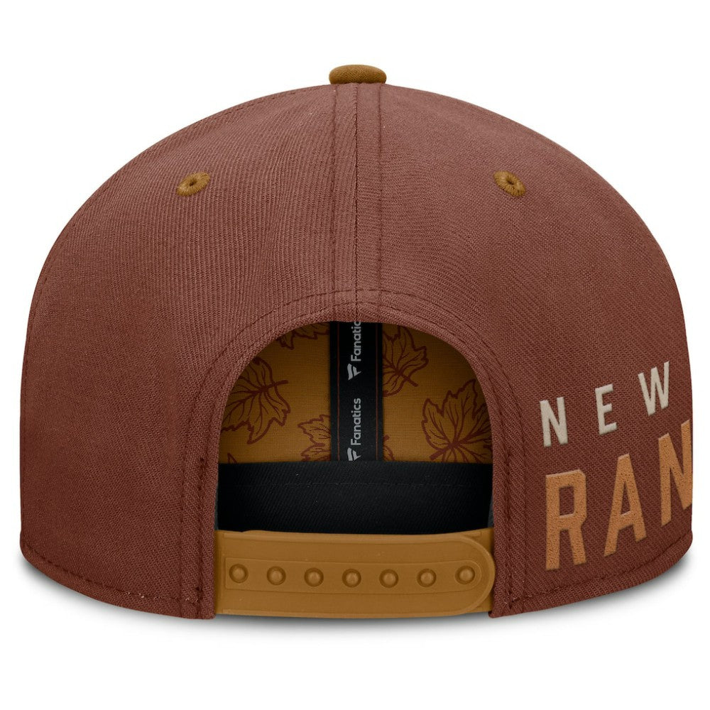 New York Rangers Fanatics Fall Leaves Acreage Snapback Hat - Brown | Fanatics on sale